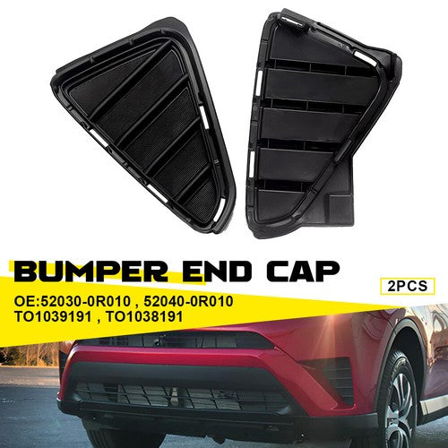 Front Bumper Fog Light Trim Bezel Cover for 2016 2017 2018 for Toyota RAV4