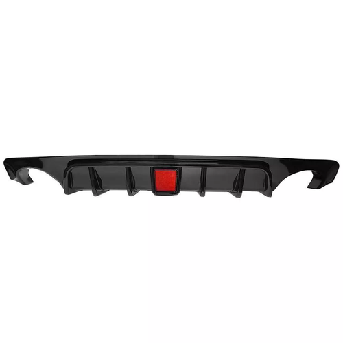 Rear Bumper Diffuser Lip W/ Brake LED Glossy Black for Infiniti Q50 2018-2023
