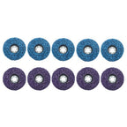 10 Pack: 4-1/2" x 7/8" Diamond Discs Stripping Wheel (5 pcs purple & 5 pcs blue)