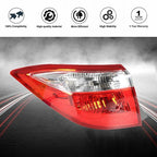 For 14-16 Toyota Corolla Red Tail Light Signal Lamp Rear Left Driver Side Outer