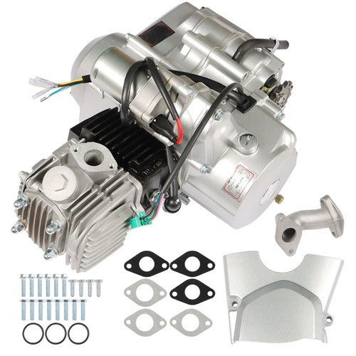 125cc 4 Stroke Engine Motor ATV 3-Speed Semi Auto w/Reverse Electric Start New