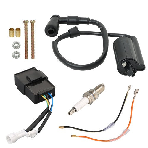 For Kawasaki Ignition Coil CDI W/ Spark Plug Kit ATV Bayou 300 KLF300B 1988-2004