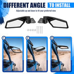 Racing Style Rear View Side Mirror for Can Am Maverick X3 Max R 2017-Up