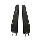 2.5" Bolt Spacing 30" Mud Flap Hanger Set Spring Loaded Straight For Semi Trucks