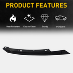 For 2016-2021 Honda Civic Passenger Side Black Headlight Eyelid Molding Trim