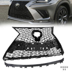 Front Grille Gloss Black Fit 2018-2021 Lexus NX300 NX300h F-Sport 53101-78130
