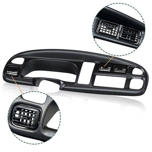 Dash Board Bezel Cover Instrument With Vents For 1998-2002 Dodge Ram 1500 2500 3500