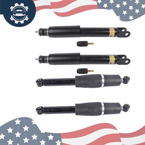 2× Rear + 2× Front Air Suspension Shocks For Chevy GMC Cadillac SUV 25979391