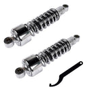 Pair 11.75" Chrome Rear Shocks For Harley Sportster XL 883 1200 FXR Street Glide