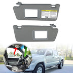 LH + RH Sun Visors Gray 74320-35C10-B0 Fit For Toyota Tacoma 2005-2015 2PCS New