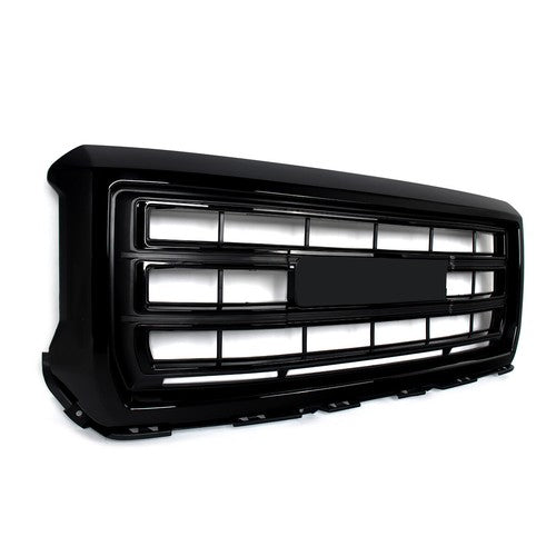 23254463 Front Bumper Grille Gloss Black for GMC Sierra 1500 2014 2015 SLT Style
