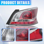 Pair Tail Lights Brake Lamp LH RH for 2013 2014 2015 for Nissan Altima Sedan 4Dr