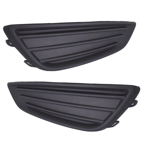 Left&Right Black Fog Light Cover For Ford Focus 15-2017 2018 Frame Bezel Trim