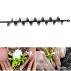 32" x 2" Extended Length Garden Auger Drill Bit for Planting Bulb & Bedding P...