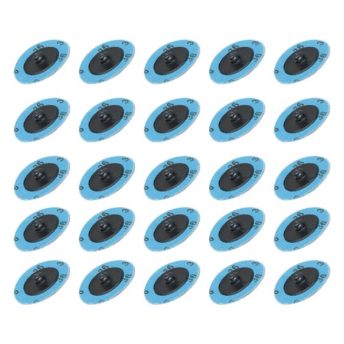 25 Pcs 2" 36 Grit Zirconia + Grind Aid Quick Change Sanding Discs Type