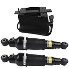 2Pcs Air Shock Absorber + 1Pc Compressor Pump Rear For Infiniti QX56 2007-2010