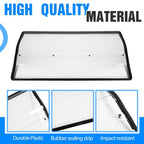 Clear Rear Windshield for Can-Am Commander 700 Max 1000R DPS XT XMR 2021-25 ATV
