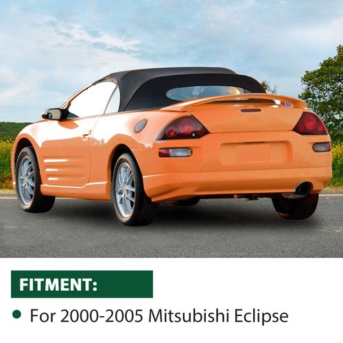 For Mitsubishi Eclipse 2000-05 Convertible Soft Top & Heated Glass window Black