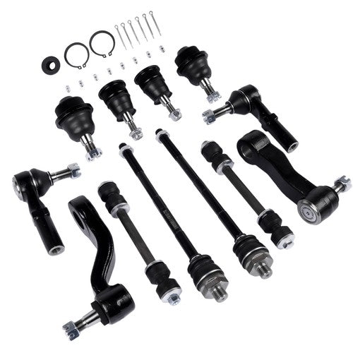 12Pcs Front Ball Joints Tie Rods Idler Pitman Arm for Chevy Silverado 2500 3500