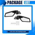 Racing Style Rear View Side Mirror for Can Am Maverick X3 Max R 2017-Up