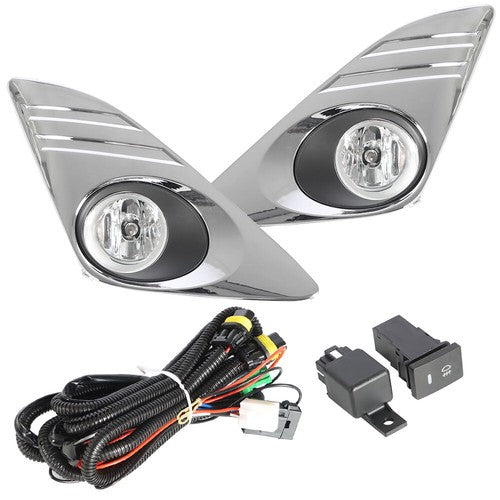 Halogen Fit For Toyota Camry L LE XLE 2012-2014 LH&RH w/Wiring+Switch Fog Lights