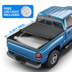 Tonneau Cover 6.5FT Bed Roll Up for GMC Sierra Chevy Silverado 1500 1988-2007