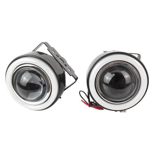 3 inch Projector Fog Light Lamps CCFL White Halo Angel Eyes Rings for Dodge