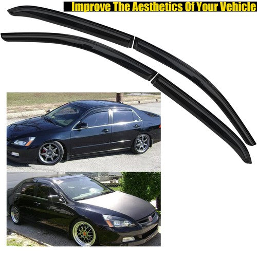 Window Trim Visors Rain Guard Deflector for 2003-2007 for Honda Accord Sedan