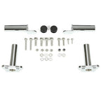 Nerf Bars for Kawasaki KFX 700 Pro Peg Heel Guards Steel Side Step Bar BLK