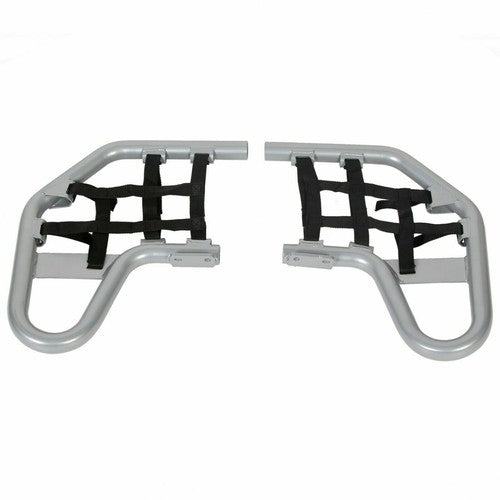 Pair of Nerf Bars Silver bar Black nets Aluminum For Honda TRX 250EX 250X 01-24