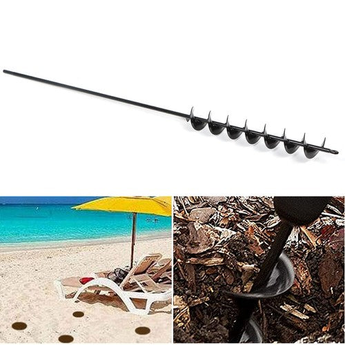 32" x 2" Extended Length Garden Auger Drill Bit for Planting Bulb & Bedding P...