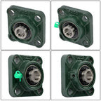 4pcs UCF202-10 Pillow Block Bearing 5/8" Bore 4-Bolt Self-Aligning Solid Base