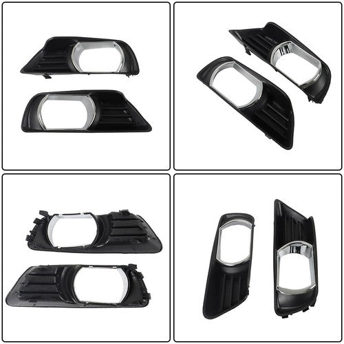 New Fit For Toyota Camry 2007-2009 Front Fog Lights Lamps+Bezel+Switch Kit Clear