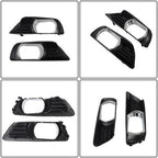 New Fit For Toyota Camry 2007-2009 Front Fog Lights Lamps+Bezel+Switch Kit Clear