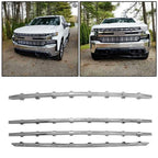 Snap On Chrome Grille Trim Molding Covers for 19 21 Chevy Silverado 1500 LT RST
