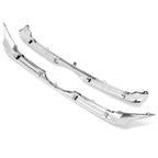 Front Upper Center Grille Trim Grill Chrome Set for 2011-2014 Ford Edge 2 Pcs