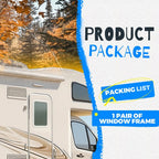15.7 x 24.8 White RV Entrance Door Window Frame for Camper Trailer