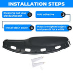 Dash Bezel Dashboard Cover Overlay for 1998-2002 Dodge Ram 1500 2500 3500 Pickup