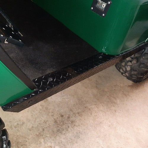 Aluminum Diamond Plate Rocker Panel Side Cover for EZGO TXT Golf Cart 1994-2013