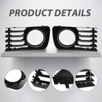 Front Lower Grille Pair Fog Light Covers with Hole for Toyota Prius 2004-2009
