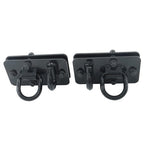 2 Pack Tractor Bucket Hooks with Tie down Ring, Grade 70 Forged Steel Black