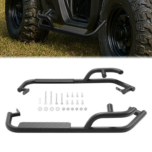 Nerf Bars Powder Coated Steel for Can-Am Defender HD5 HD8 HD10 2 Door 2016-Up