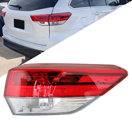 RH Rear Lamp Outer Tail Light Red For Toyota Highlander 2017-2019 Passenger Side