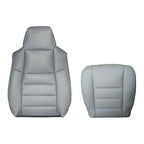 Driver Bottom Top Perf Leather Seat Covers Gray for Ford F250 2002 2007