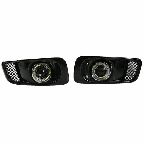 Front Grille LED Double Colour Fog Lights Lamps for Honda Civic 1999-2000 JDM