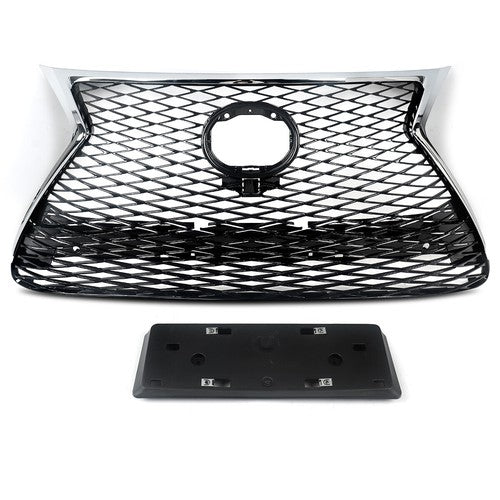 Front Bumper Grille for 2015-2017 Lexus NX200T NX300H F Sport Chrome Black