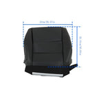 Passenger Bottom Perforated New Seat Cover Black Leather For Acura RDX 2007-2015