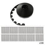 2 Inch For Lawn Tall Garden Edging 80ft Landscape Edging with 100 Spikes New