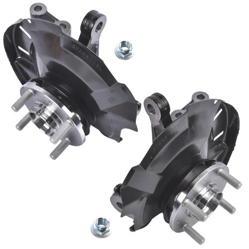 2Pcs Front Steering Knuckle Assembly for Dodge Attitude Hyundai Accent 1.4L 1.6L