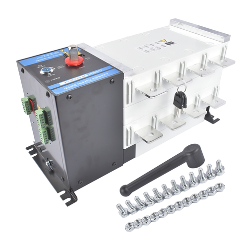 Industrial Automatic Transfer Switch 4P 630A 110V or 220V Plastic Copper Steel
